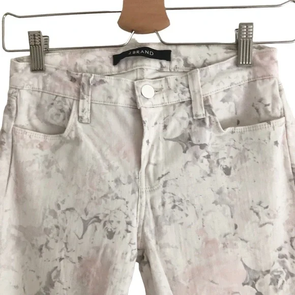 J Brand Jean Super Skinny Ghost Rose Floral Size 25 - Picture 3 of 11